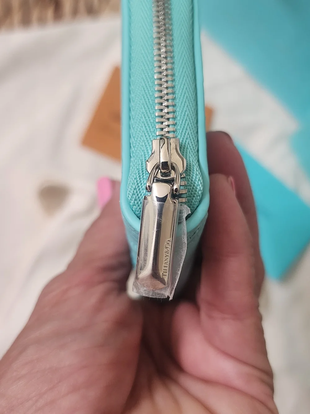 Tiffany & Co. Small Zip Wallet in Signature Blue